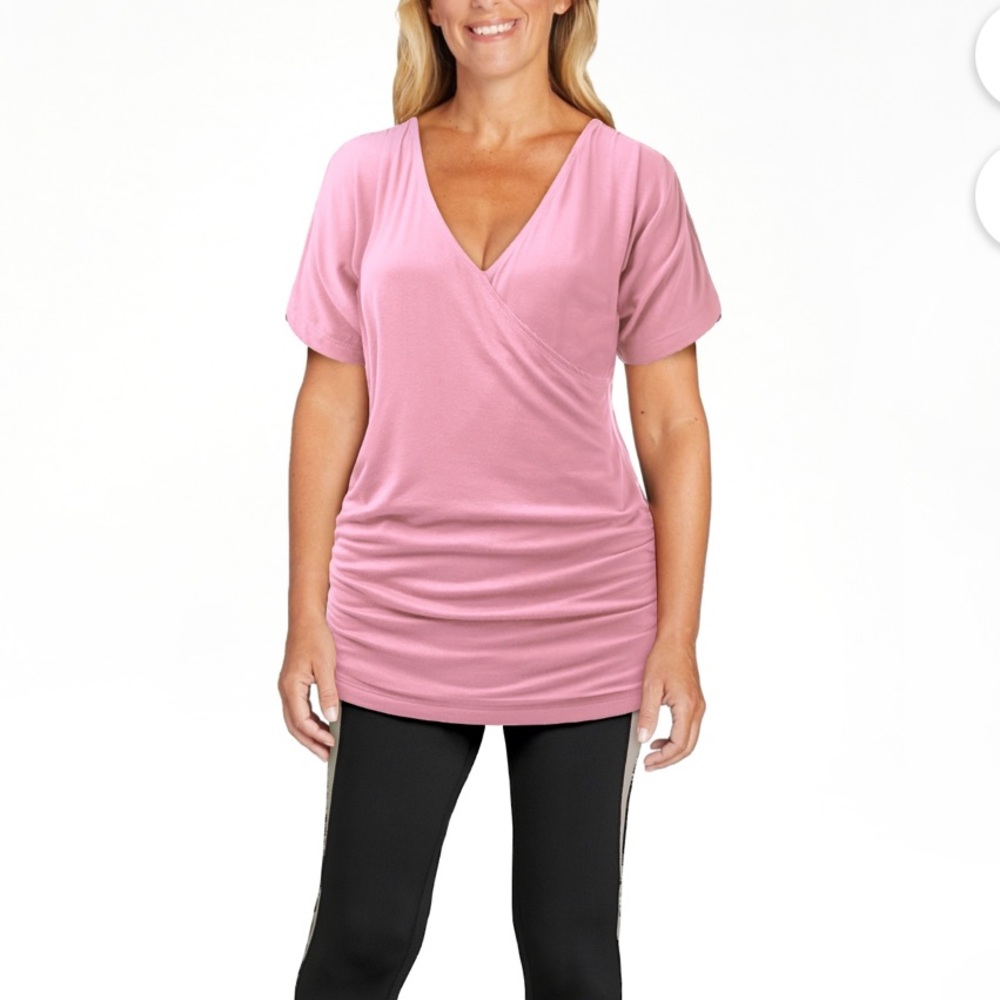 Z1- medium pink short sleeve tee size M MADE BY JOHNNY